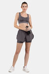 Amante High Rise Quick Dry Shorts - Volcanic Glass — thumbnail 4